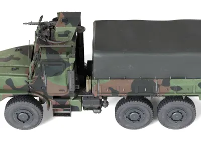 Oshkosh MTVR Amk23 Low-poly 3D model