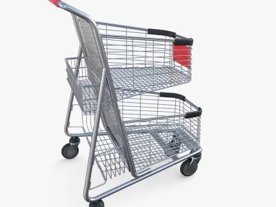 Shopping cart v4 3D model