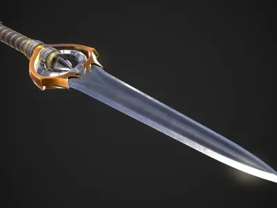 Melee Weapon Set A7 3D Model Collection