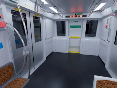 Brasil Sao Paulo Subway Line 4 Yellow 3D model