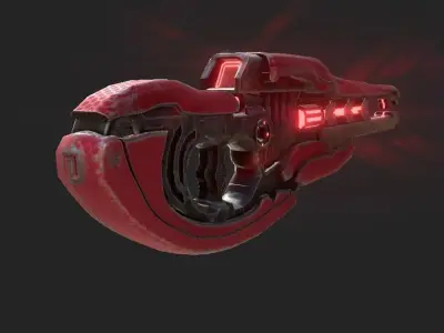 Halo Infinite Stalker Rifle Low-poly 3D model