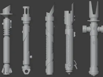 10 lightsaber 3D model