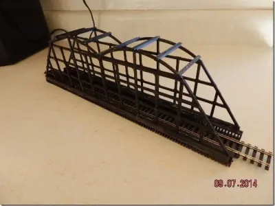 HO Train Bridge with Upper Supports 15 inch 3D print model