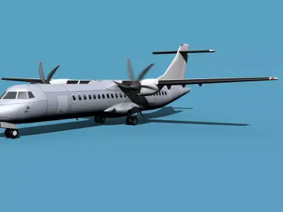 ATR  ATR-72-600 Bare Metal 3D model