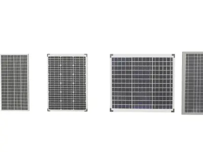solar panels 3D model