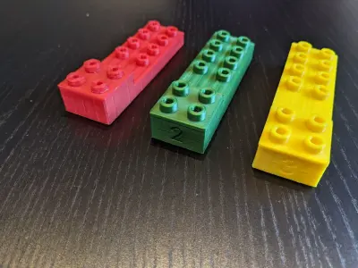 LEGO Duplo compatible spiral elevation train track 3D print model