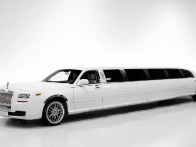 Lincoln Continental Limousine Low Poly Luxury Limo Model Low-poly 3D model