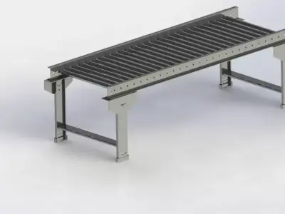 Industry universal conveyor 3D model