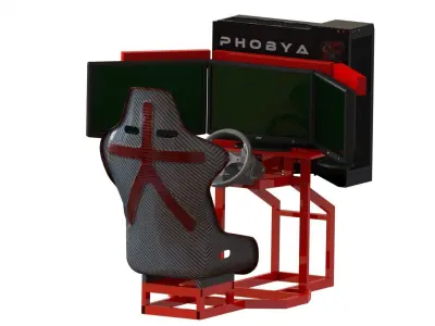 Car Racing Simulator Free 3D model