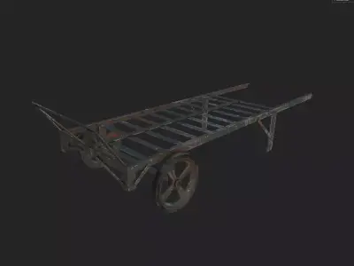 Old cart Free low-poly 3D model
