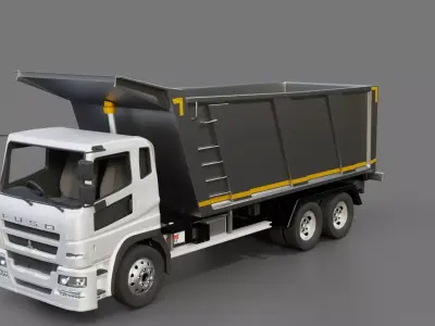 Mitsubishi Fuso Super Great FV51J Tipper 3D model