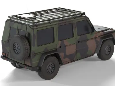 Wolf SSA Armored Vehicle Low-poly 3D model