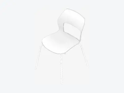 Chair - Office - Worksmart - Metal Legs Low-poly 3D model