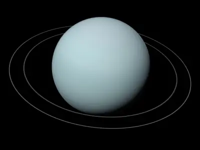  Volumetric Neptune Gas Giant with Ring System For Blender 
