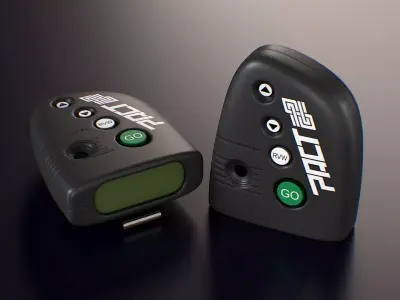 PACT Shot Timer Low-poly 3D model