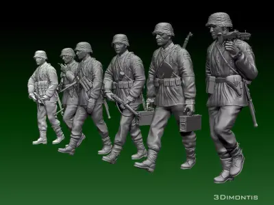 German soldiers 3D print model order