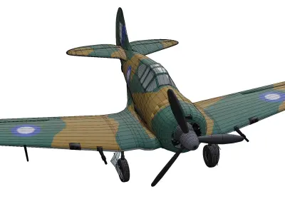 Commonwealth CA-12 Boomerang Low-poly 3D model