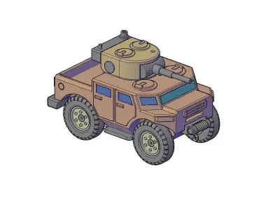 ASSAULT ARMORED VEHICLE 3D print model