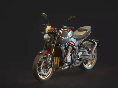 Base model Triumph Trident 800 2026 3D model