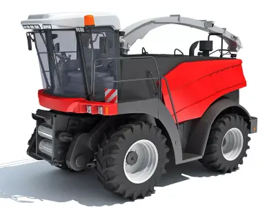 Combine Harvester 3D model 14