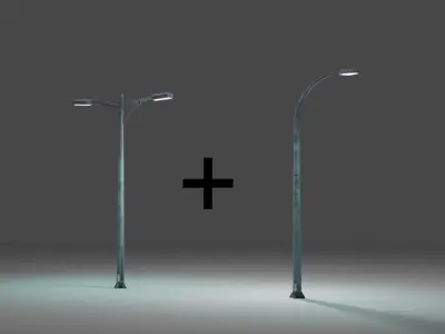 street light  Free low-poly 3D model
