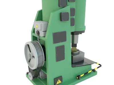 Industrial machine tool - MA4129 Forging hammer press-stamping 3D model