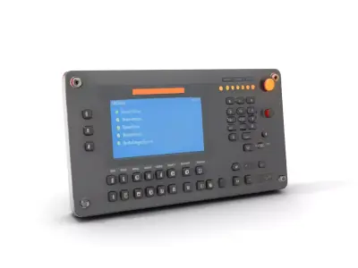 Control Panel Display Model Pack with LED Indicator Low-poly 3D model