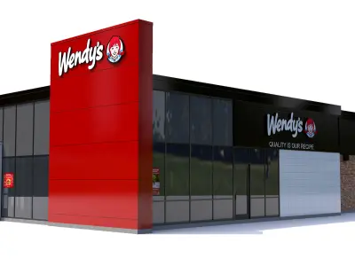 Fast Food Restaurant Collection 3D model