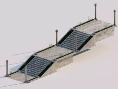 public park-Private Park Landscape -Park Center 3D model purchase