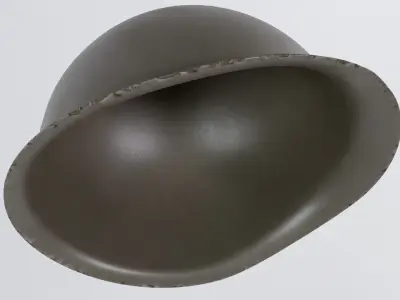 American war helmet Low-poly 3D model