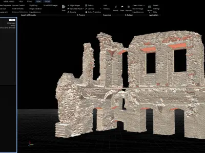 Ruins of the palace 02 3D model