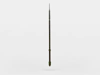 Axe sword with handle Low-poly 3D model