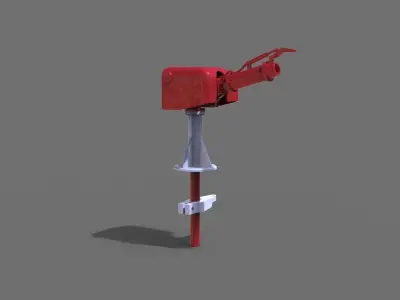 Extinguishing monitor with cover FFS 3D print model