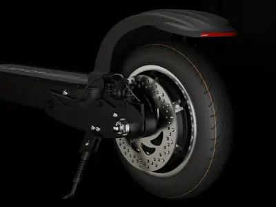 Electric Scooter Low-poly 3D model purchase