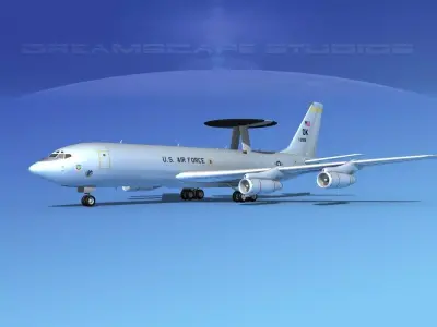 Boeing E-3B Sentry USAF 1 3D model