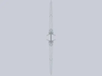 Twinblade Low-poly 3D model order