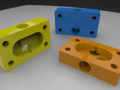 Gear Pump Body Free 3D model by jameslenane