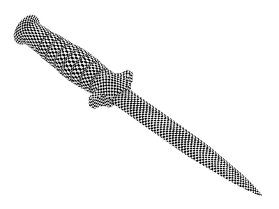battle knife v9 3D model