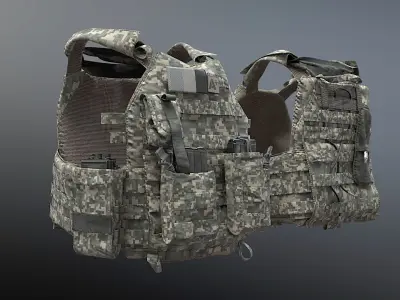 SOLDIER Bulletproof Vest 04 3D model