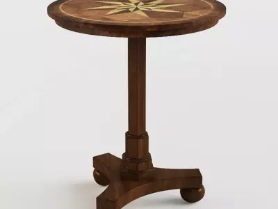 Masterpiece Antique Cherry Accent Table 3D model