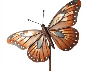 Butterfly Metal Art Model Pack Low-poly 3D model purchase