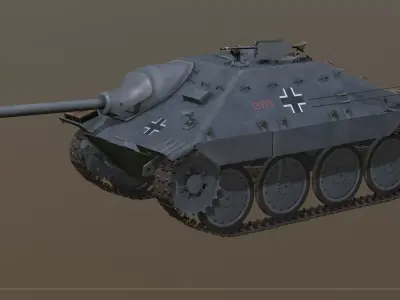 Jagdpanzer 38 - Hetzer grau 3D model