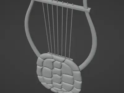 Apollos Lyre - Greek Mythology Low-poly 3D model