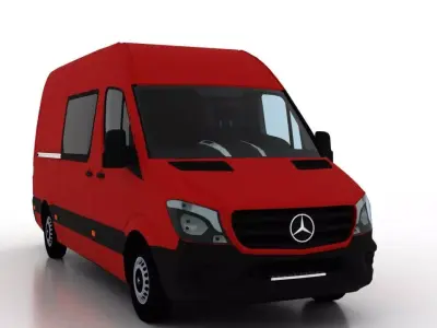 Mercedes Benz Sprinter L2H2 2015 Crew Van EU 3D model