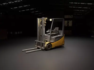 Jungheinrich Efg 216k 3D Model Low-poly 3D model