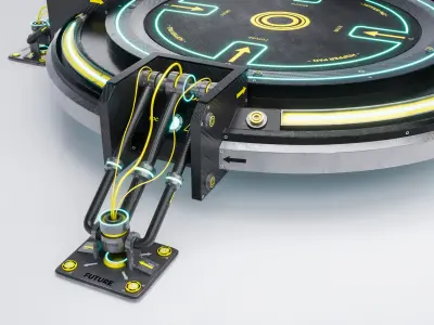 HopperPad Low-poly 3D model