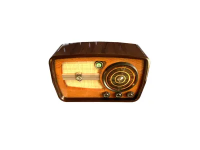 Low Poly Radio 3  maresal3d Low-poly 3D model
