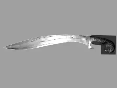 Sword Trakian Low-poly 3D model