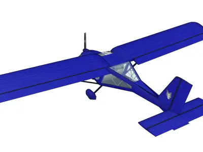 Aeroprakt A-22 Foxbat Low-poly 3D model