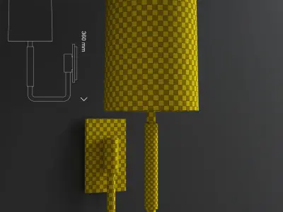 Clout sconce Low-poly 3D model